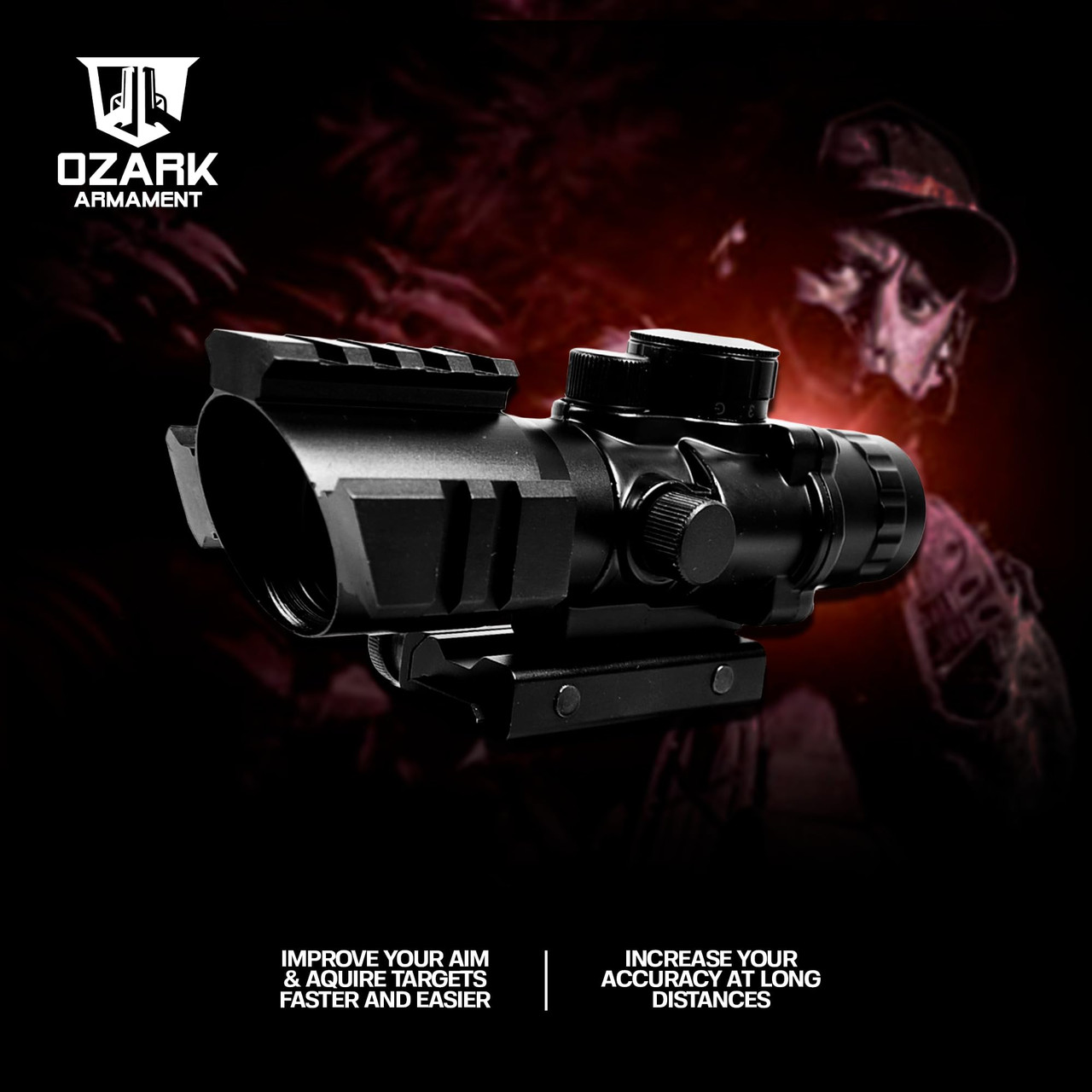 RHINO 4X MAGNIFIED OPTIC | OZARK ARMAMENT