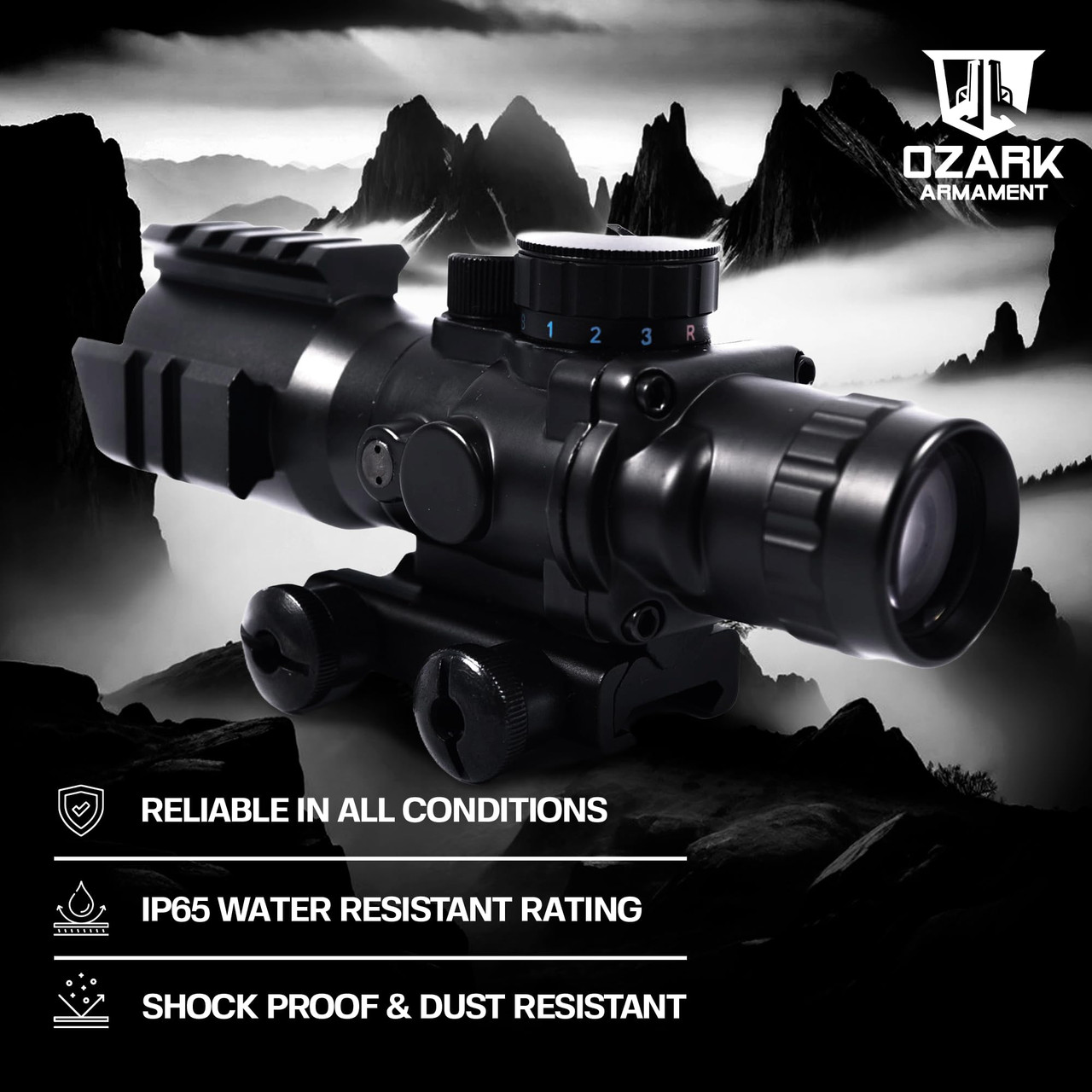 RHINO 4X MAGNIFIED OPTIC | OZARK ARMAMENT